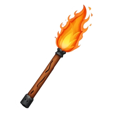 wood fire stick  sticker