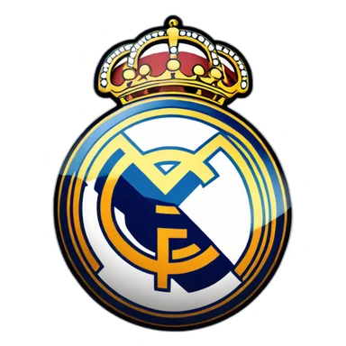 Real Madrid logo football club sticker