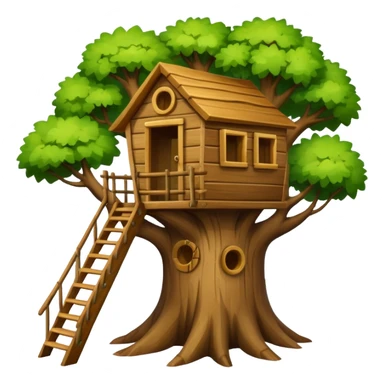put a big letter W on a treehouse in a tree sticker