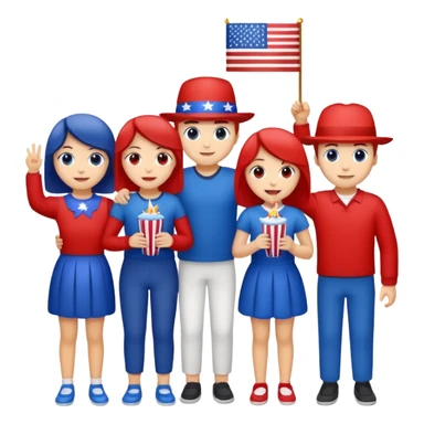 Tiny diny 4th of july sticker