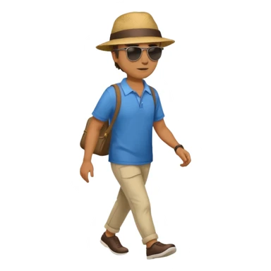 hombre caminando sticker