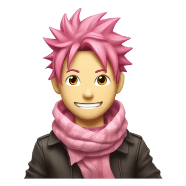 natsu dragneel scarf sticker