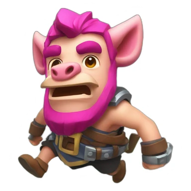 Clash royale hog rider sticker