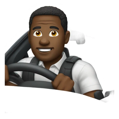 black guy driving bmw sticker