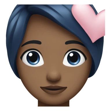 navy blue and baby pink hearts sticker