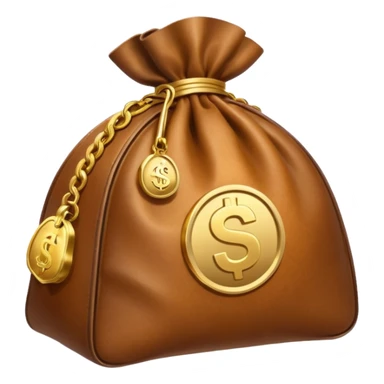 a moneybag with a handshake sign to symbolize a donation sticker