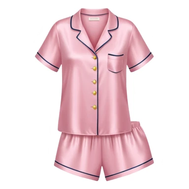 Light pink silk pyjamas set sticker