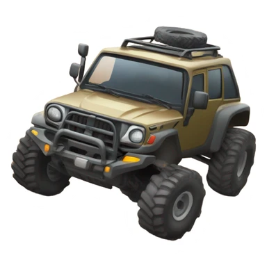 A robust vehicle climbing a steep trail sticker