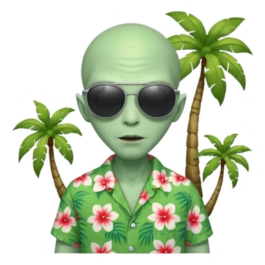 tourist alien sticker