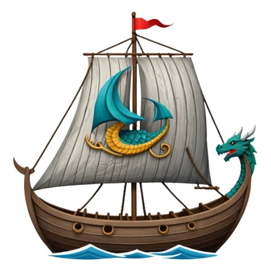 viking ship sticker