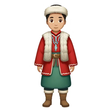 photorealistic greenland citizen standing full length sticker