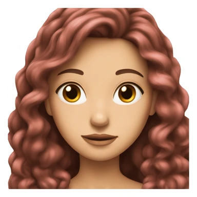 cœur brisé rose brunette rose in long hair sticker