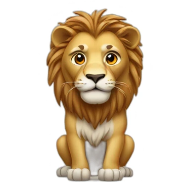 Lion with Tiguan sticker