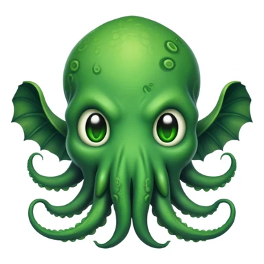 cute smiling Cthulhu sticker