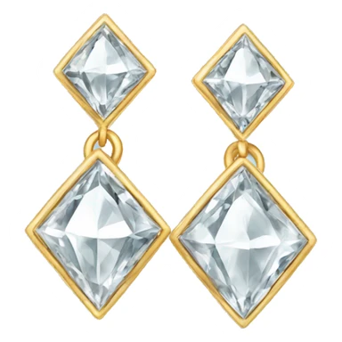 Diamond earrings  sticker