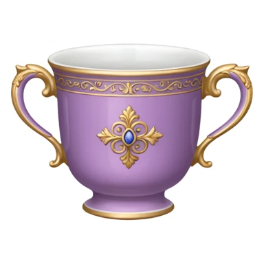 Mauve antique cup sticker