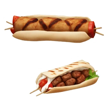 Turkish kebab sticker