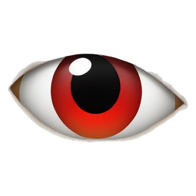 Red eyes half closed sticker