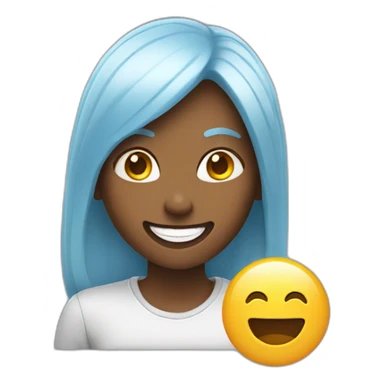 woman with gummy smile sticker