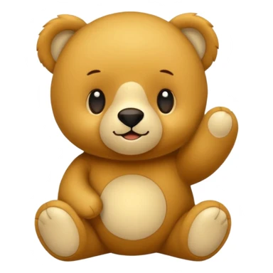 Osito con letta c al lado sticker