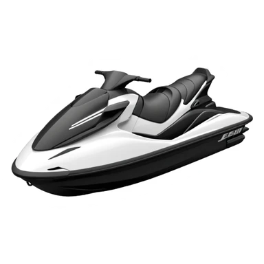 Outline of jetski sticker
