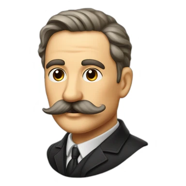 chancelier allemand en 1939 avec une moustache et des cheveux noir sur le côté sticker