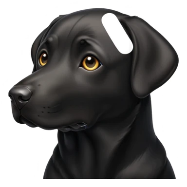 Black Labrador sticker