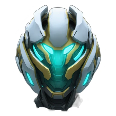 futuristic armored Omega Energy breastplate radiating omega energy sticker