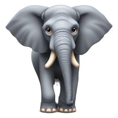 A mad elephant ￼ sticker