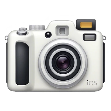 White digital camera sticker