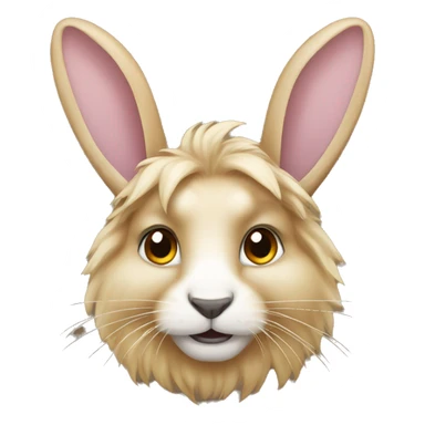 Lionhead rabbit sticker