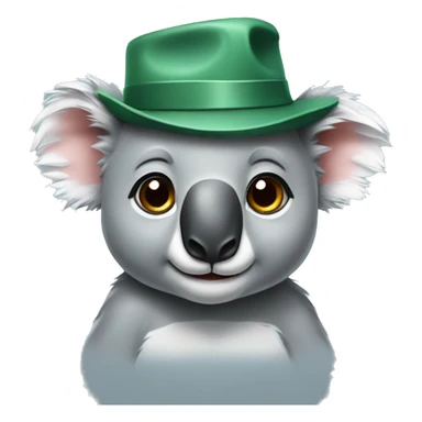 koala with a hat sticker