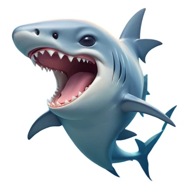 Cinematic Cute Yawning Hammerhead Shark Portrait Emoji, Head tilted slightly with a dramatic, wide-open yawn, showcasing its unique hammer-shaped head with relaxed, drooping fins and sleepy, half-closed eyes, Simplified yet irresistibly adorable features, highly detailed, glowing with a soft, cozy oceanic glow, high shine, relaxed yet expressive, stylized with a hint of whimsical aquatic ease, soft glowing outline, capturing the essence of a drowsy yet affectionate hammerhead that appears ready to stretch and yawn its way out of the screen! sticker
