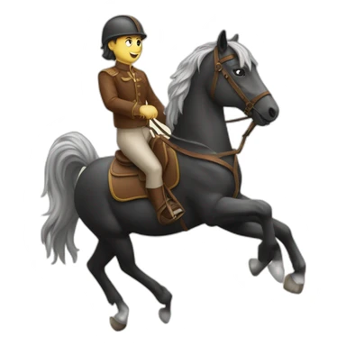 Chat sur un cheval sticker