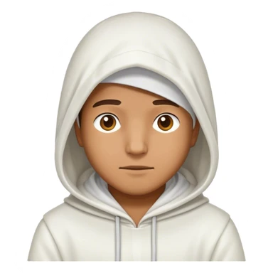 Patrick wearing a white hood sticker