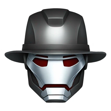 iron man with a hat sticker