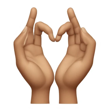 A heart made With hands sticker