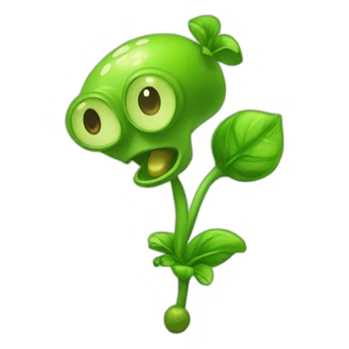Peashooter from Plants vs Zombies sticker
