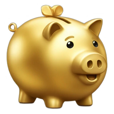 golden piggybank sticker