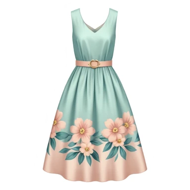 Cottagecore style  vintage material dress sticker