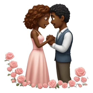 romantic moment between lovers sticker