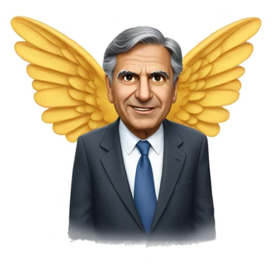 Ratan Tata with wings  sticker