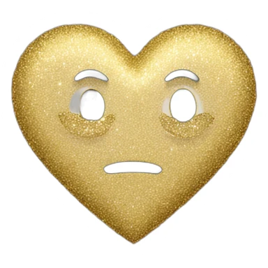 coeur avec des paillettes sticker