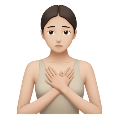 A person stands still, hand on their chest, hesitating between a floating “Yes” and “No.” Their face shows discomfort, but they don’t rush to choose. Nearby, someone looks disappointed but calm. The scene captures **pausing, tolerating discomfort, and making space for others' feelings.** 🚦😣 sticker