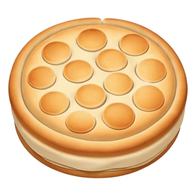 round focaccia classic white without seasoning sticker
