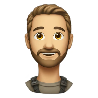 Necked prieat stand sticker