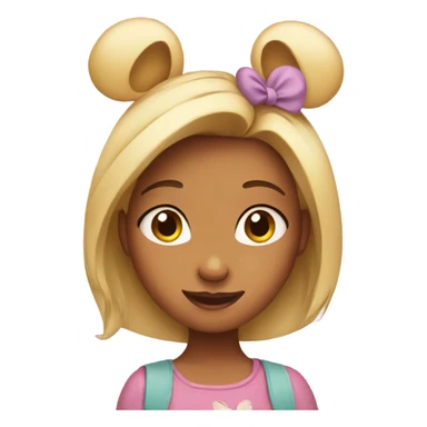 Girl with Disney ears  sticker
