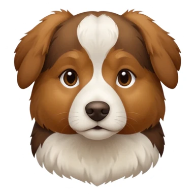 Chien Épagneul breton assis  sticker