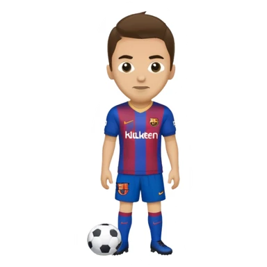 tiburon con la camiseta del club barcelona de futbol sticker