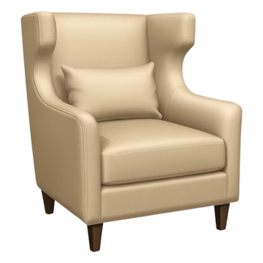 modern armchair in corner of hotel rom sticker